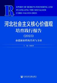 现货 官方正版 河北社会主义核心价值观培育践行报告 （2023）;奋进新征程的共识与力量 康振海 主编;李鉴修 执行主编;李龙 袁秀 李娜 副主编