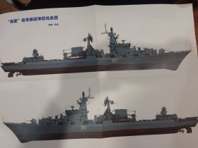 俄罗斯 光荣级导弹巡洋舰 美国提康德罗加级导弹巡洋舰CG图和模型工作图