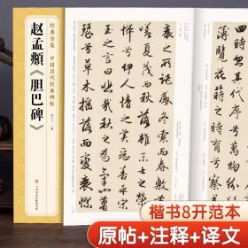 赵孟頫《胆巴碑》中国历代碑帖精粹译文简体注释元代楷书毛笔字帖书法成人学生临摹帖练古帖练字中国美院出版社 杨建飞