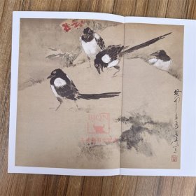 王雪涛册页精品 草虫花卉册+池园画册+鱼虫果蔬册+设色禽鸟册  全4册