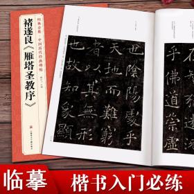 褚遂良 雁塔圣教序 字帖 中国历代经典碑帖临摹范本放大版唐代  中国美术学院出版社