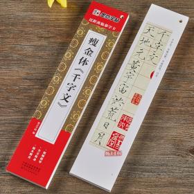 近距离临摹字卡 宋徽宗赵佶瘦金体楷书千字文书法毛笔硬笔钢笔临摹 视频教程