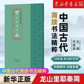 中国古代简牍书法精粹龙山里耶秦简