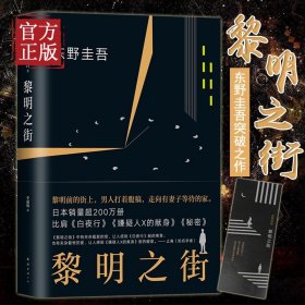 黎明之街（东野圭吾极具突破性的经典长篇小说）