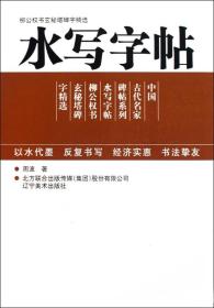 中国古代名家牌帖系列：柳公权书玄秘塔碑字精选水写字帖