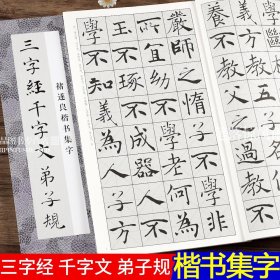 中国历代经典碑帖集字：褚遂良楷书集字三字经千字文弟子规