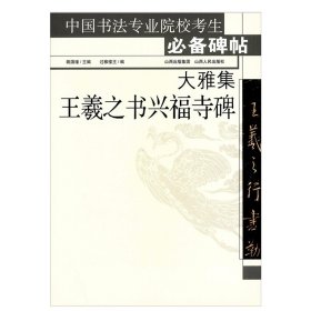 【正版现货闪电发货】大雅集王羲之书兴福寺碑 中国书法专业院校考生备碑帖 姚国瑾主编 山西人民出版社 吴文碑 半截碑 行书碑帖 残碑 断碑