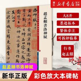 彩色放大本中国著名碑帖：赵孟頫书洛神赋