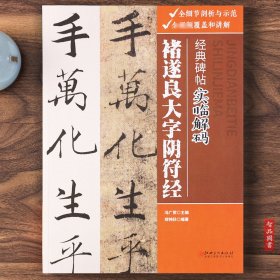【原版闪电发货】经典碑帖实临解码褚遂良大字阴符经楷书毛笔书法字帖讲解例字技法解析成人初学者临摹字帖附通篇实临大字阴符经江西美术出版社