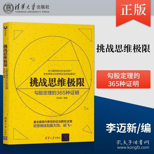 【正版闪电发货】挑战思维极限 勾股定理的365种证明 李迈新著 数学爱好者参考读物 平面几何中常见证明思路 数学之美