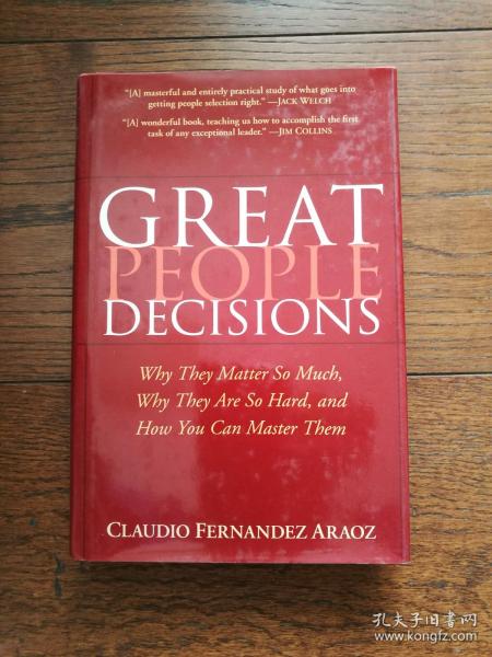 GREAT PEOPLE DECISIONS（英文原版，伟大人物的抉择）