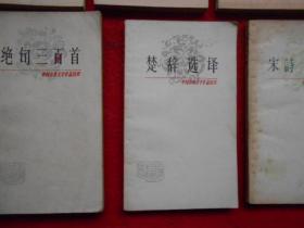 中国古典文学作品选读 楚辞选译+宋词一百首+绝句三百首+杜牧诗文选注