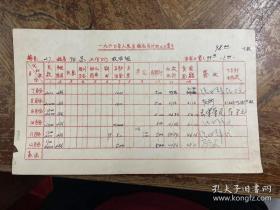 L1008-19 1960年人民出版社职工工资卡:政治组阳苏下半年工资卡带作者签名6处