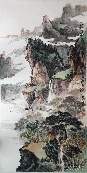 （保真字画销售）画家甘波，重庆人，四川美术学院国画系本科毕业，中央美术学院国画系研究生毕业，国家一级美术师、中国百杰画家、重庆画院副院长驻广州艺术研究院院长、武汉大学艺术研究中心研究员、清华大学美术学院助教、江西省将军书画院副院长、四川省广安市画院副院长，清华大学花鸟画高研班颜泉艺术工作室办公室主任。甘波四尺山水作品3