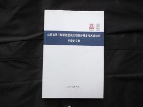 山西省第三期彩塑壁画文物保护修复技术培训班毕业论文集