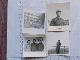 七八十年代.青岛老照片   军人；办公大楼前；看花；三闺蜜          4枚