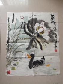 北京 冯祥 写意水墨画小品 欢乐游