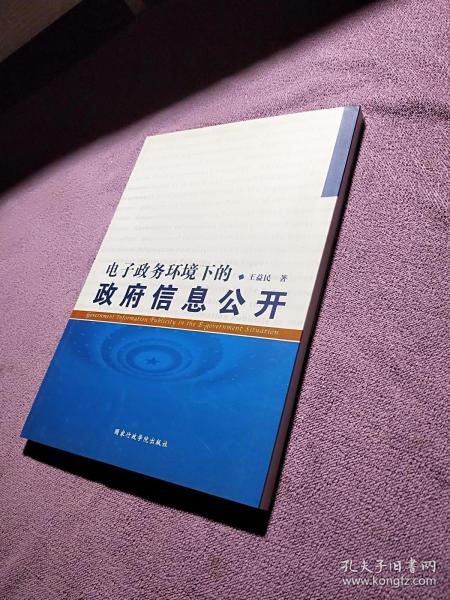 电子政务环境下的政府信息公开