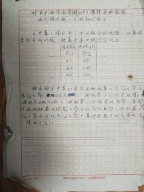 《土木工程学报》1965年旧藏陶  ？钟先生手稿2页（115保真）