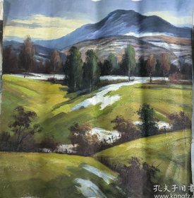 美院著名画家风景油画作品一幅（021保真）
