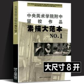 【正版闪电发货】中央美术学院附中留校作品素描大范本1 央美附中留校作品选素描教学素描静物教材 石膏头像基础临摹书 美术类学生专业参考大系书籍