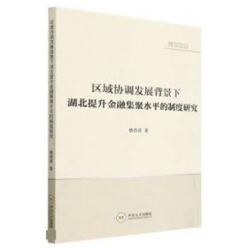 正版图书 区域协调发展背景下湖北提升金融集聚水平的制度研究