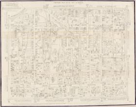 古地图1843 北京市规划图。纸本大小99.48*78.82厘米。宣纸艺术微喷复制