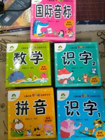 儿童必备多功能无图学习卡（共五套、数学、识字1、识字2、国际音标、拼音）