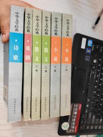 中华文学经典 ——（小说 上下卷、散文上下卷 、戏剧、诗歌）  全六册