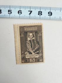 美国邮票：5c莎士比亚