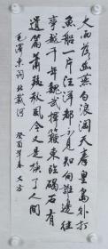 著名美术编辑 阎大方 癸酉年（1993）作 书法作品《录毛泽东诗 北戴河》一幅（纸本软片，画心约2.6平尺）HXTX382826