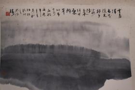 杭州画院副院长、著名山水画家 包辰初 国画作品《李白诗》（纸本立轴，画芯尺寸约：68*45cm，约2.7平尺）HXTX383588