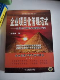 正版库存一手  企业项目化管理范式——企业整体管理系统解决方案 韩连胜 机械工业出版社 9787111385837