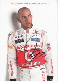 F1方程式赛车 世界冠军 车手 路易斯 汉密尔顿 迈凯伦车队 官方亲笔签名 卡片 现货