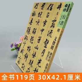 【原版闪电发货】【8开119页】明文徵明 杂花诗 前后赤壁赋 琵琶行 人美书谱宇卷行书 碑帖临摹范例教程简体旁注毛笔字帖书法集字行书技法教程解析