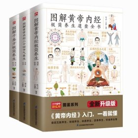 【原版闪电发货】全3册 图解黄帝内经二十四节气养生速查+黄帝内经极简养生+千金方极简养生速查全书养生理论人体五脏六腑经脉气血养生知识书籍