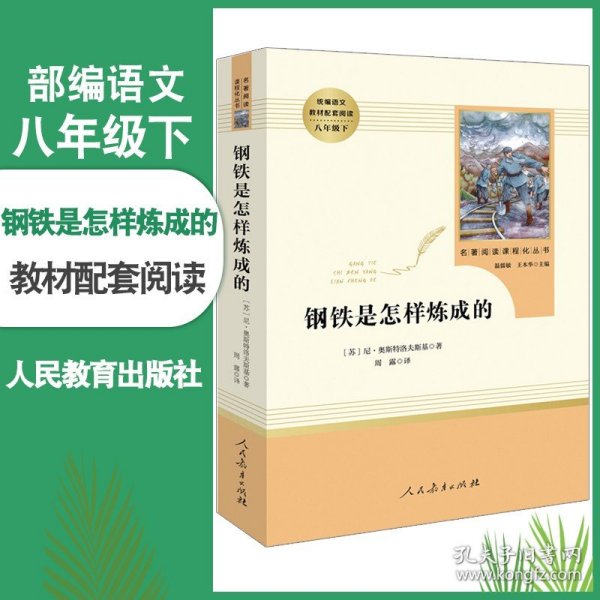 统编语文教材配套阅读 八年级下：钢铁是怎样炼成的/名著阅读课程化丛书