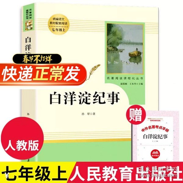 白洋淀纪事 名著阅读课程化丛书（统编语文教材配套阅读）七年级上