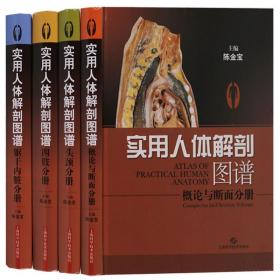 【原版闪电发货】书籍 实用人体解剖图谱 概论与断面分册 系列（共四卷） 上海科学技术出版社