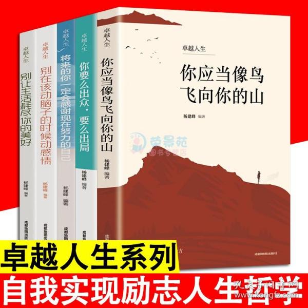 卓越人生 全5册 你应当像鸟儿飞向你的山 你要么出众，要么出局 将来的你一定会感谢现在努力的自己 青春励志成功学心灵修养书籍