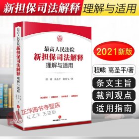 最高人民法院新担保司法解释理解与适用