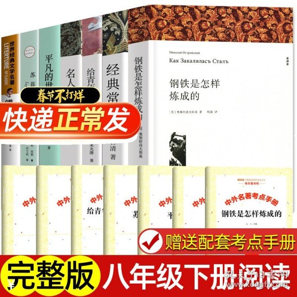 钢铁是怎样炼成的八年级下册初中生原著全译本完整版青少年中学生课外阅读小说文学世界名著