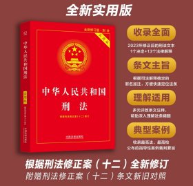 【原版闪电发货】2024新版 中华人民共和国刑法（实用版）2023年12月新修订版 刑法修正案十二 中国法制出版社 9787521634334