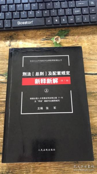 社会主义市场经济法律新释新解丛书：刑法（总则）及配套规定新释新解（第7版 上册）
