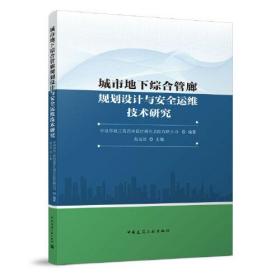 城市地下综合管廊规划设计与安全运维技术研究