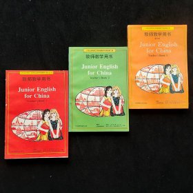 80后90九十年代人教版初中英语课本教师教学用书一二三册一套，正版库存未使用 95-98年印 实物拍摄