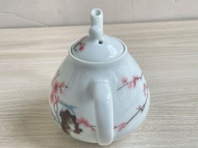 收到茶壶一个，白瓷，器形规整