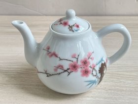 收到茶壶一个，白瓷，器形规整