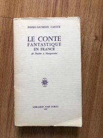 Le Conte Fantastique en France : de Nodier à Maupassant Broché – 31 janvier 1994 de Pierre Georges Castex (Auteur)