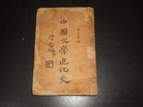 中国文学进化史  上海光明书局 1929年初版